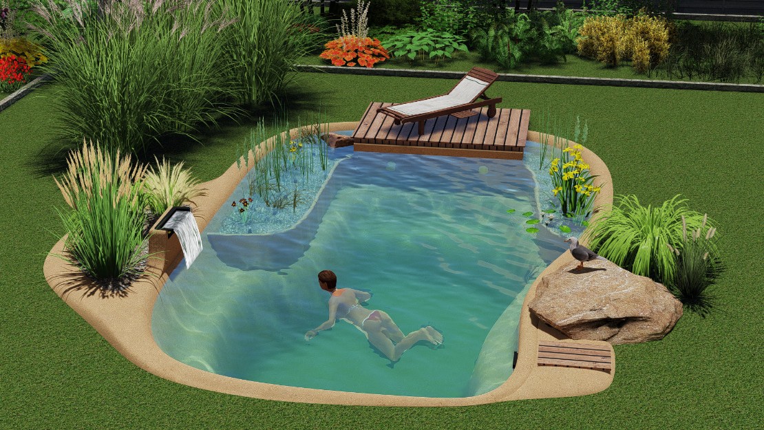 Gartenlagune-Schwimmteich-Schwimmer Gartenlagune-Schwimmteich-Schwimmer